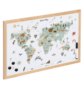 Whiteboard Weltkarte, 11276, Stahl, 