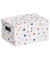 Aufbewahrungsbox Dots 14474, außen 18x25x13,0, Karton weiß/mit Punkten