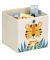 Aufbewahrungsbox Tiger 14477, außen 28x28x28cm, Vlies beige