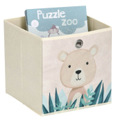 Aufbewahrungsbox Koala 14479, außen 28x28x28cm, Vlies beige