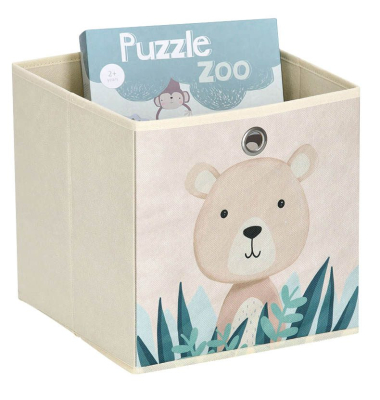 Aufbewahrungsbox Koala 14479, außen 28x28x28cm, Vlies beige