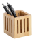 Stiftehalter braun Bambus 8,0 x 8,0 x 8,0 cm