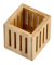 Stiftehalter braun Bambus 8,0 x 8,0 x 8,0 cm