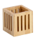 Stiftehalter braun Bambus 8,0 x 8,0 x 8,0 cm