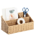 Schreibtisch-Organizer Papiergeflecht natur Papiergeflecht 3 Fächer 25,5 x 14,2 x 12,2 cm