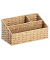 Schreibtisch-Organizer Papiergeflecht natur Papiergeflecht 3 Fächer 25,5 x 14,2 x 12,2 cm