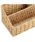 Schreibtisch-Organizer Papiergeflecht natur Papiergeflecht 3 Fächer 25,5 x 14,2 x 12,2 cm