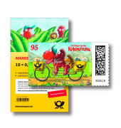Porto ab 2025: Deutsche Post 0,95 € Briefmarken Der kleine Drache Kokosnuss selbstklebend