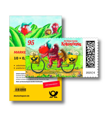 Porto ab 2025: Deutsche Post 0,95 € Briefmarken Der kleine Drache Kokosnuss selbstklebend Porto ab 2025: Deutsche Post 0,95 € Briefmarken Der kleine Drache Kokosnuss selbstklebend