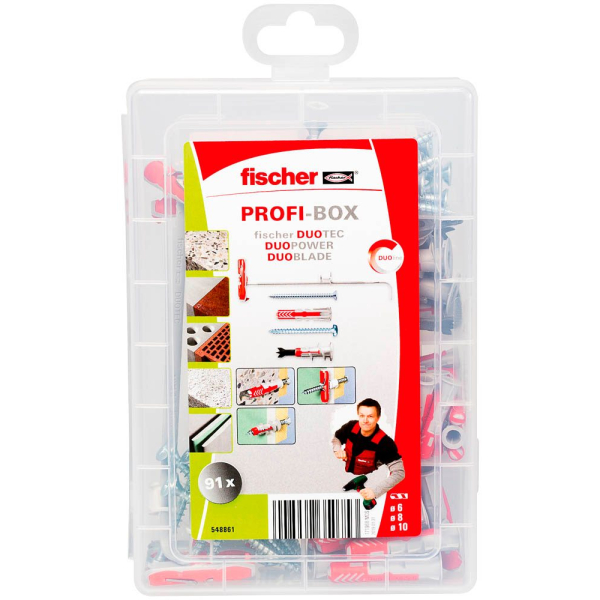 4048962350753 - fischer Profi-Box - DouTec DuoPower DuoBlade 2K 548861 Dübel- und Schrauben-Sortiment Ø 45 5 6 8 mm 30 40 60 70 mm 59 Stück 4048962350753 - fischer Profi-Box - DouTec DuoPower DuoBlade 2K 548861 Dübel- und Schrauben-Sortiment Ø 45 5 6 8 mm 30 40 60 70 mm 59 Stück