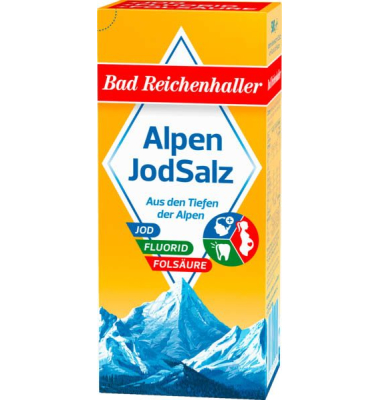 Alpenjodsalz mit Fluorid + Folsäure Salz, 500,0 g