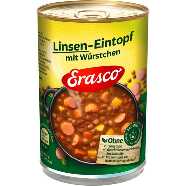 4037300103236 - Linsen-Eintopf mit Würstchen 4000 g 4037300103236 400 Gramm 4037300103236 - Linsen-Eintopf mit Würstchen 4000 g 4037300103236 400 Gramm