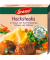 Hacksteaks in Sauce mit Kartoffelpüree, Erbsen und Möhren 480,0 g
