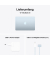 MacBook Air 2025 34,5 cm (13,6 Zoll), 16 GB RAM, 256 GB SSD, Apple M4
