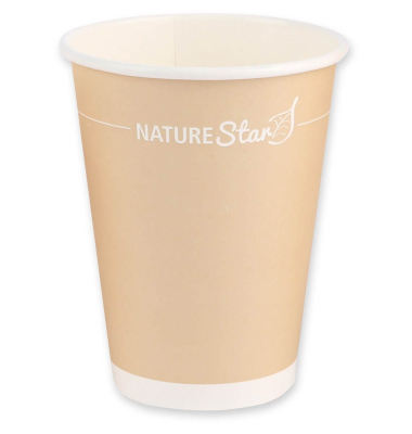 50 NATURE Star Einweg-Kaffeebecher 300 ml