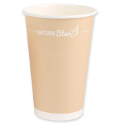 50 NATURE Star Einweg-Kaffeebecher 400 ml