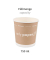 25 NATURE Star Einweg-Suppenbecher 750 ml