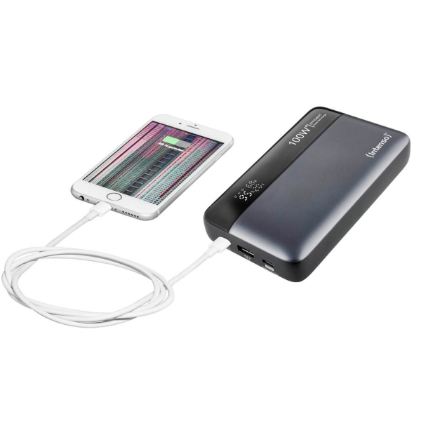 4034303035311 - 7330050 Mobile Stromversorgung Powerbank HE20000   grau 20000 mAh  Ladeleistung 100 Watt 7330050 4034303035311