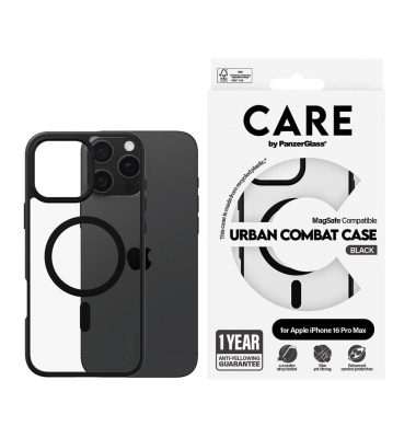 URBAN COMBAT Handy-Cover für Apple iPhone 16 Pro Max schwarz
