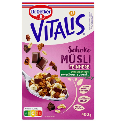 VITALIS Schoko FEINHERB Müsli 400,0 g VITALIS Schoko FEINHERB Müsli 400,0 g