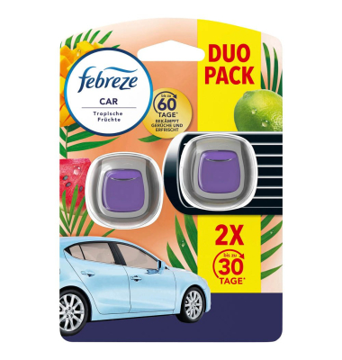 Autoduftspender CAR Tropische Früchte fruchtig 2x2 ml Autoduftspender CAR Tropische Früchte fruchtig 2x2 ml