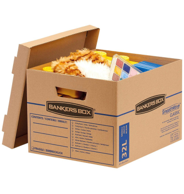 Umzugskarton SmoothMove Umzugsbox 6203701 braun, innen 37,5x32,5x26,0cm, Wellpappe