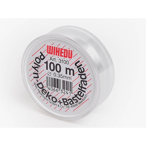 4066300700244 - Perlonfaden glatt farblos 05 mm x 1000 m 4066300700244 WIHEDÜ 4066300700244 - Perlonfaden glatt farblos 05 mm x 1000 m 4066300700244 WIHEDÜ