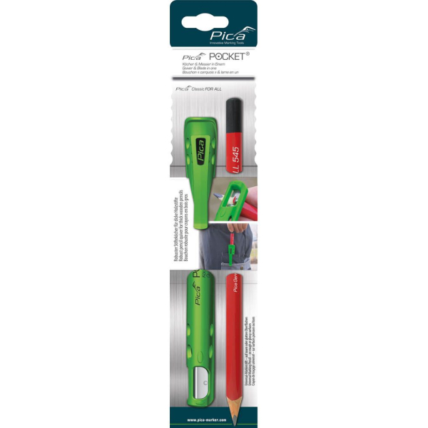 4260056156540 - Pocket Bundle Black & White Bleistiftköcher-Set mit integriertem Spitzer rot 1 Set 4260056156540 Pica 4260056156540 - Pocket Bundle Black & White Bleistiftköcher-Set mit integriertem Spitzer rot 1 Set 4260056156540 Pica
