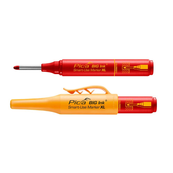 4260056158001 - Permanentmarker Pica BIG Ink Marker XL für glatte & trockene Oberflächen Spezial-Schreibspitze wisch- & wasserfest Schreibfarbe rot 4260056158001 - Permanentmarker Pica BIG Ink Marker XL für glatte & trockene Oberflächen Spezial-Schreibspitze wisch- & wasserfest Schreibfarbe rot