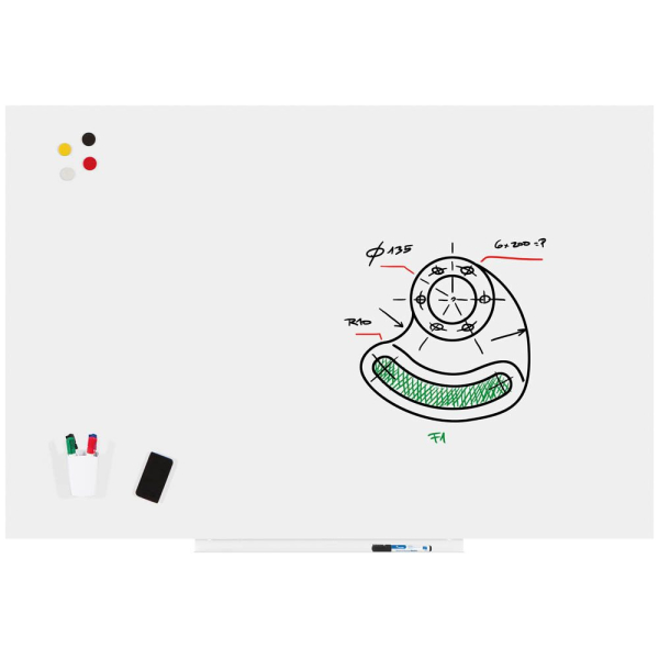 8427951652126 - Whiteboard PRO Skinwhiteboard 100x150 ws 1000 x 1500 cm weiß Stahl 8427951652126 - Whiteboard PRO Skinwhiteboard 100x150 ws 1000 x 1500 cm weiß Stahl