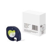 Schriftband WBDMRL91220WT, 12mm x 4m, schwarz/wei&szlig;, 