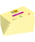 Haftnotizen 655-6SSCY-EU, Super Sticky Notes, 127x76mm, gelb, rechteckig