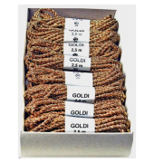 Weihnachtskordel 3mmx2,5m gold