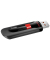 USB-Stick Cruzer Glide SDCZ60-128G-B35, schwarz/rot, USB 2.0, 128 GB