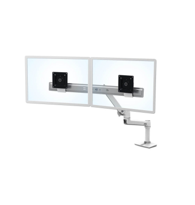 LX Dual Direct Arm Monitor-Halterung weiß 45-489-216