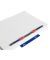 Heftstreifen kurz 1398532, 35x130mm, fassungsstark, Kunststoff mit Kunststoffdeckleiste, blau