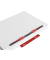 Heftstreifen kurz 1398542, 35x130mm, fassungsstark, Kunststoff mit Kunststoffdeckleiste, rot