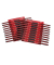 Heftstreifen kurz 1398542, 35x130mm, fassungsstark, Kunststoff mit Kunststoffdeckleiste, rot