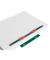 Heftstreifen kurz f&uuml;r 500 Blatt 1398555, 35x130mm, Kunststoff mit Kunststoffdeckleiste, gr&uuml;n