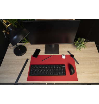 Schreibunterlage Home Office 29121E schwarz/rot 60x35cm