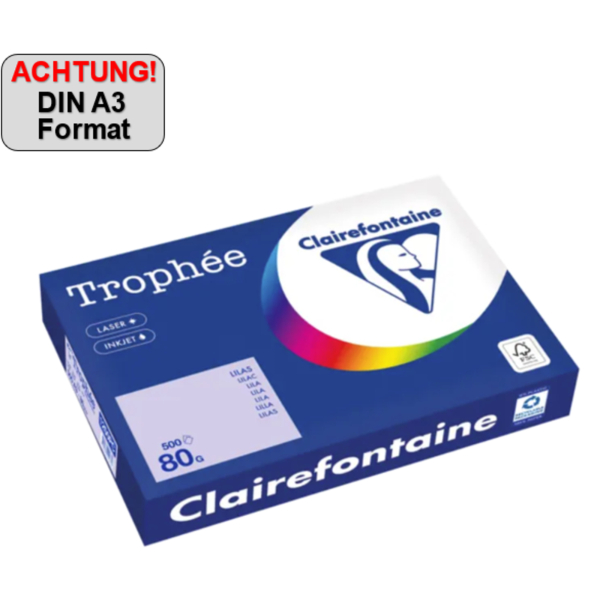 3329680004670 - Kopierpapier Trophée Color 1250PC lila A3 80g 500 Blatt 3329680004670 500 Blatt