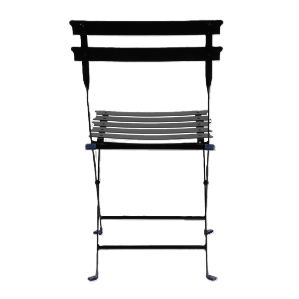3660141962819 - Outdoor-Klappstuhl meet® by Paperflow EDEN ohne Armlehnen UV-behandelt B 380 x T 335 x H 440 mm Stahl verzinkt schwarz-schwarz 2 Stück