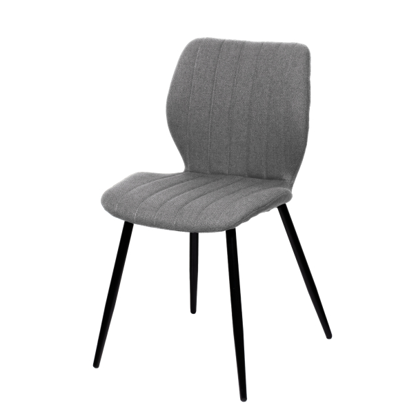 3660141962970 - Besucherstuhl Line grau   schwarz ohne Armlehnen 4-Fuß-Gestell 3660141962970 2 Stück