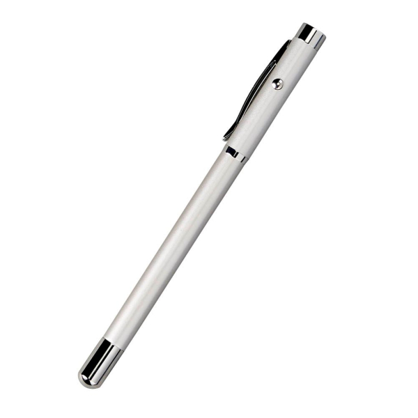 4003801780696 - Laserpointer 3in1 Zeigestab + Kuli mit Clipbis 50m silber 4003801780696 WEDO