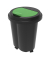 Abfalleimer Tri Bin EcoBlack 44214D 50l sw