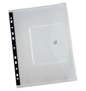 Dokumententasche 9218-00682, transparent, Polypropylen (PP), Klettverschluss