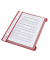Schnellhefter Standard 4197-00-25, A5, rot, Polypropylen (PP), 80g, Vorderdeckel transparent