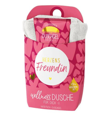 Wellnessdusche Auf uns Mädels Herzen Wellnessdusche Auf uns Mädels Herzen