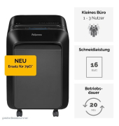 Aktenvernichter Powershred LX210, 5502501, Partikelschnitt 4x38mm (P-4), bis 16 Blatt