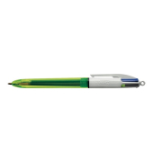 4-Farbkugelschreiber BIC 933948, 4 Colour Fluo, Strichstärke: 0,4mm